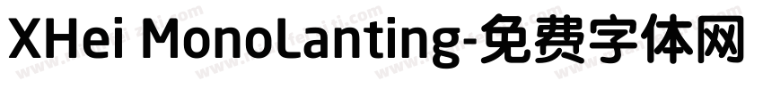XHei MonoLanting字体转换